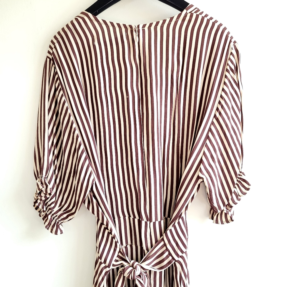 Faithfull The Brand Farah Brighton Stripe Midi Dress NWT Size 6/Medium - Picture 12 of 16